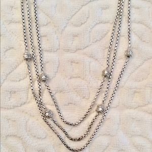 Judith Ripka sterling silver necklace